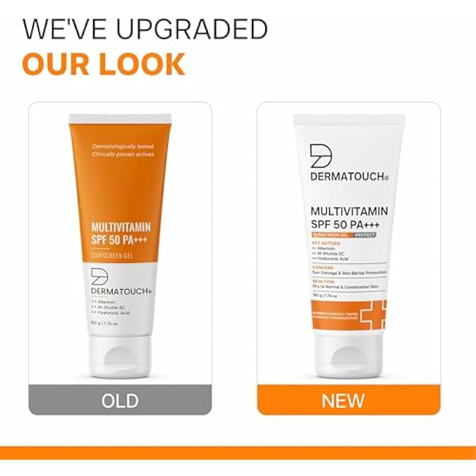 DERMATOUCH MULTIVITAMIN SPF 50 PA+++ SUNSCREEN GEL | UVA-UVB PROTECTION |ZERO WHITE CAST | UNISEX | 50 G (PACK OF 1) - Image 2